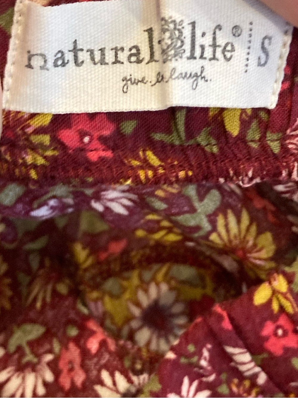 Natural Life Floral Embroidered Boho Maxi Skirt Perfect For Fall! - Picture 3 of 7